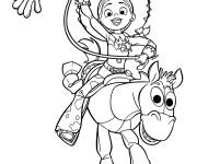 Coloriage Jessie en performance