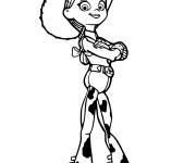 Coloriage Jessie en pose confiante