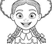 Coloriage Jessie heureuse