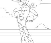 Coloriage Jessie style dessin anim&eacute;