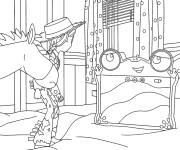 Coloriage Lily Pad contre Jessie and Bullseye