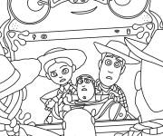 Coloriage Lilypad, Jessie, Buzz et Woody emseble