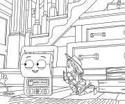 Coloriage Sc&egrave;ne du film Toy Story 5 avec Jessie et Smarty Pants