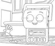 Coloriage et dessins gratuit Smarty Pants en noir et blanc à imprimer