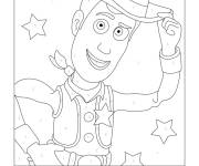 Coloriage Woody &agrave; motif par num&eacute;ro