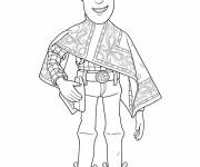 Coloriage et dessins gratuit Woody en souriant à imprimer