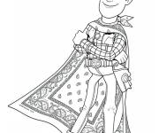 Coloriage et dessins gratuit Woody l'h&eacute;ros de Toy Story 5 à imprimer