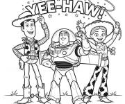 Coloriage YeeHaw de Woody dans Toy Story 5