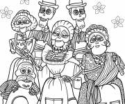Coloriage Affiche du film d'animation Coco de Walt Disney