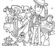 Coloriage Affiche du film Walt Disney Toy Story