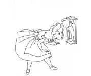 Coloriage et dessins gratuit Alice au pays des merveilles de Walt Disney à imprimer