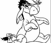 Coloriage Ane et oiseaux adorables de Walt Disney