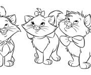 Coloriage Chats mignon de Walt Disney