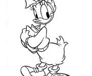 Coloriage Daisy Duck de Walt Disney