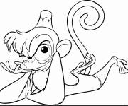 Coloriage Dessin de singe Abu