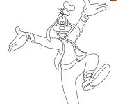 Coloriage Dingo Goofy de Walt Disney