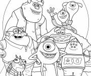 Coloriage Film Monsters Inc de Walt Disney