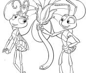 Coloriage Flick et sa bien aim&eacute;e