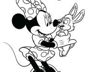 Coloriage La belle Minnie Mouse de Walt Disney