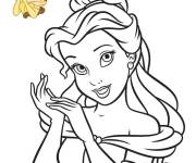 Coloriage La princesse Belle de Walt Disney