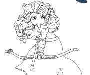Coloriage La princesse Merida de Walt Disney