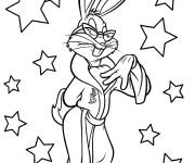 Coloriage Le funcky Bugs Bunny