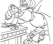 Coloriage Le monstre et l&rsquo;horloge magique