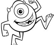 Coloriage et dessins gratuit Le monstre Michael Wazowski de Walt Disney à imprimer