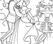 Coloriage Le prince et cendrillon de Walt Disney