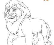 Coloriage Le Roi Lion de Walt Disney