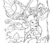 Coloriage Les aventure incontournable des personnages Walt Disney
