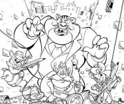 Coloriage Les aventures du monde fascinant de Walt Disney