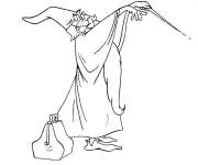 Coloriage Merlin Lenchanteur de Walt Disney