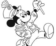 Coloriage Mickey Mouse en cheerleader