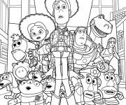 Coloriage Personnages du film de Walt Disney Toy Story 3