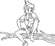 Coloriage Peter Pan du monde Walt Disney