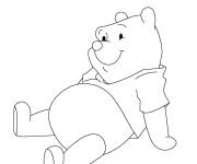 Coloriage Pooh l'ourson de Walt Disney