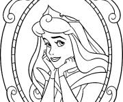 Coloriage Princesse Aurore de Walt Disney