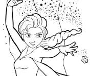 Coloriage Sc&egrave;ne d'Elsa de Walt Disney 
