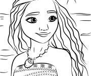 Coloriage Vaiana la l&eacute;gende du bout du monde de Walt Disney