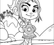 Coloriage Vanilopa avec son troph&eacute;e