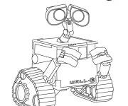 Coloriage Wall E de Walt Disney