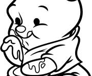 Coloriage Winnie L'ourson de Walt Disney