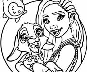 Coloriage Amiti&eacute; de Asha, Valentino et Star
