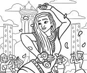 Coloriage Asha danse