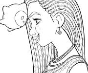 Coloriage Asha et Star face &agrave; face