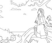 Coloriage Asha et Valentino dans la nature