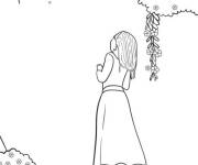 Coloriage et dessins gratuit Asha fait son souhait à imprimer