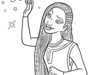 Coloriage Asha parle &agrave; Star