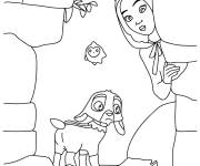 Coloriage et dessins gratuit Aventure de Asha, Valentino et Star à imprimer